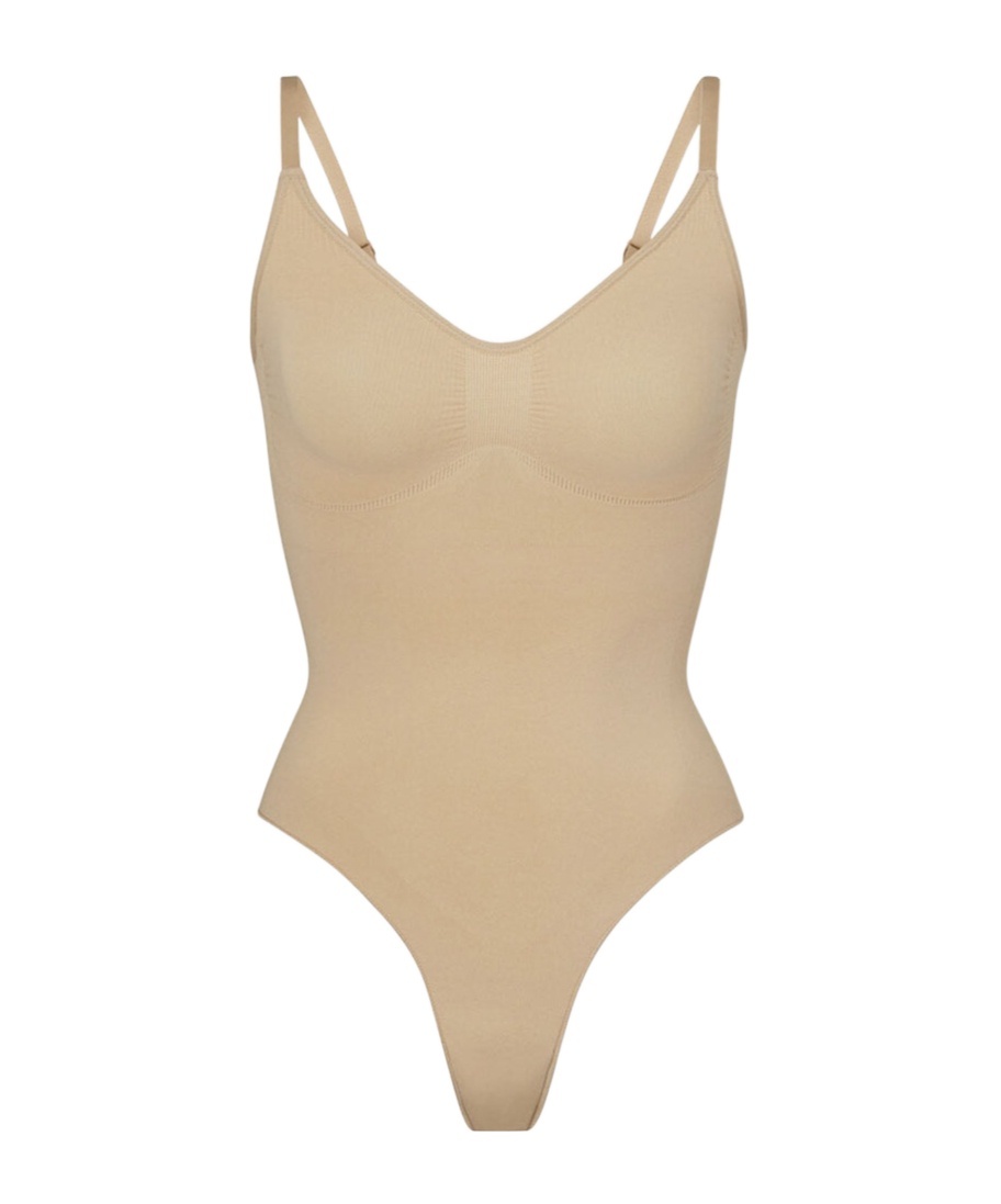 Skims Sculpt Jumpsuit In Nude