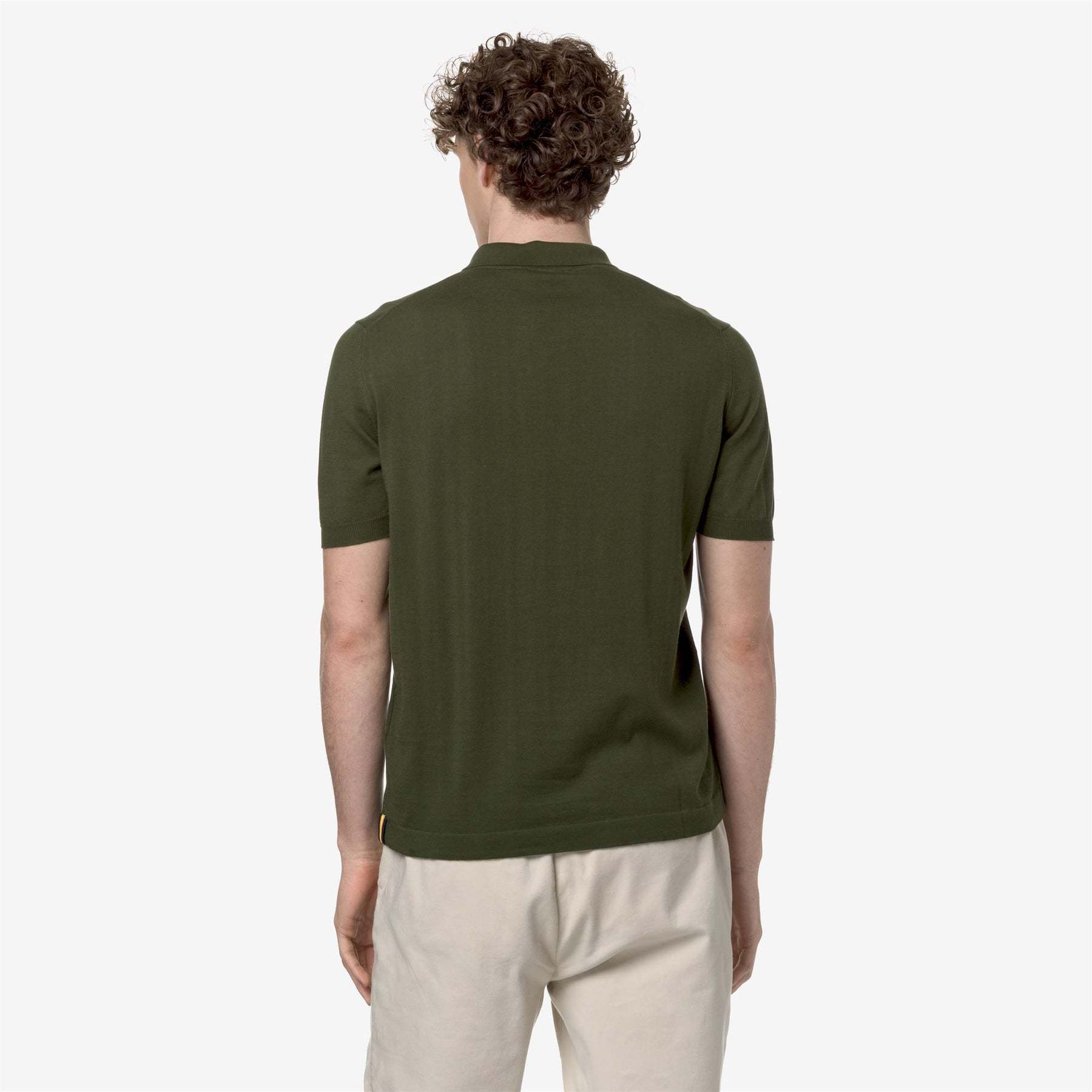 K-way K Way Pleyne Green Cotton Polo Shirt In Black