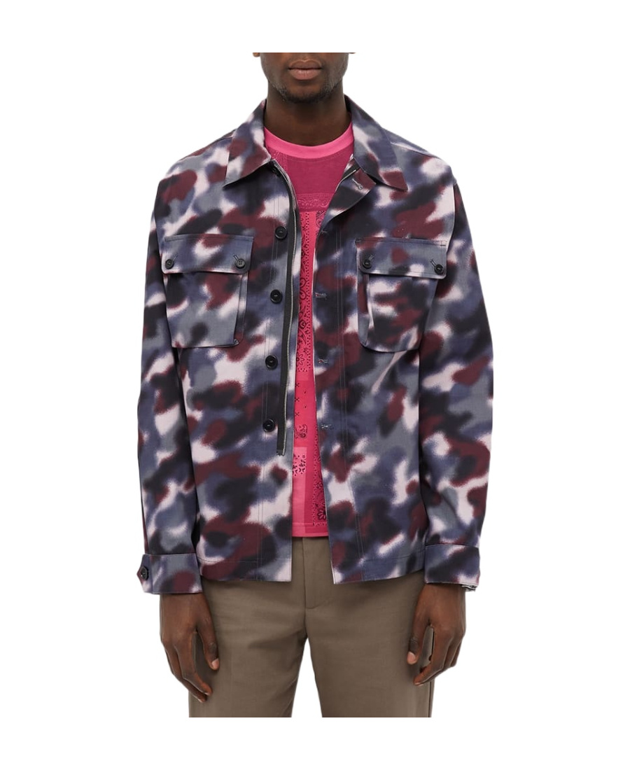 Kenzo Cloud Camo Printed Jacket In Multicolor