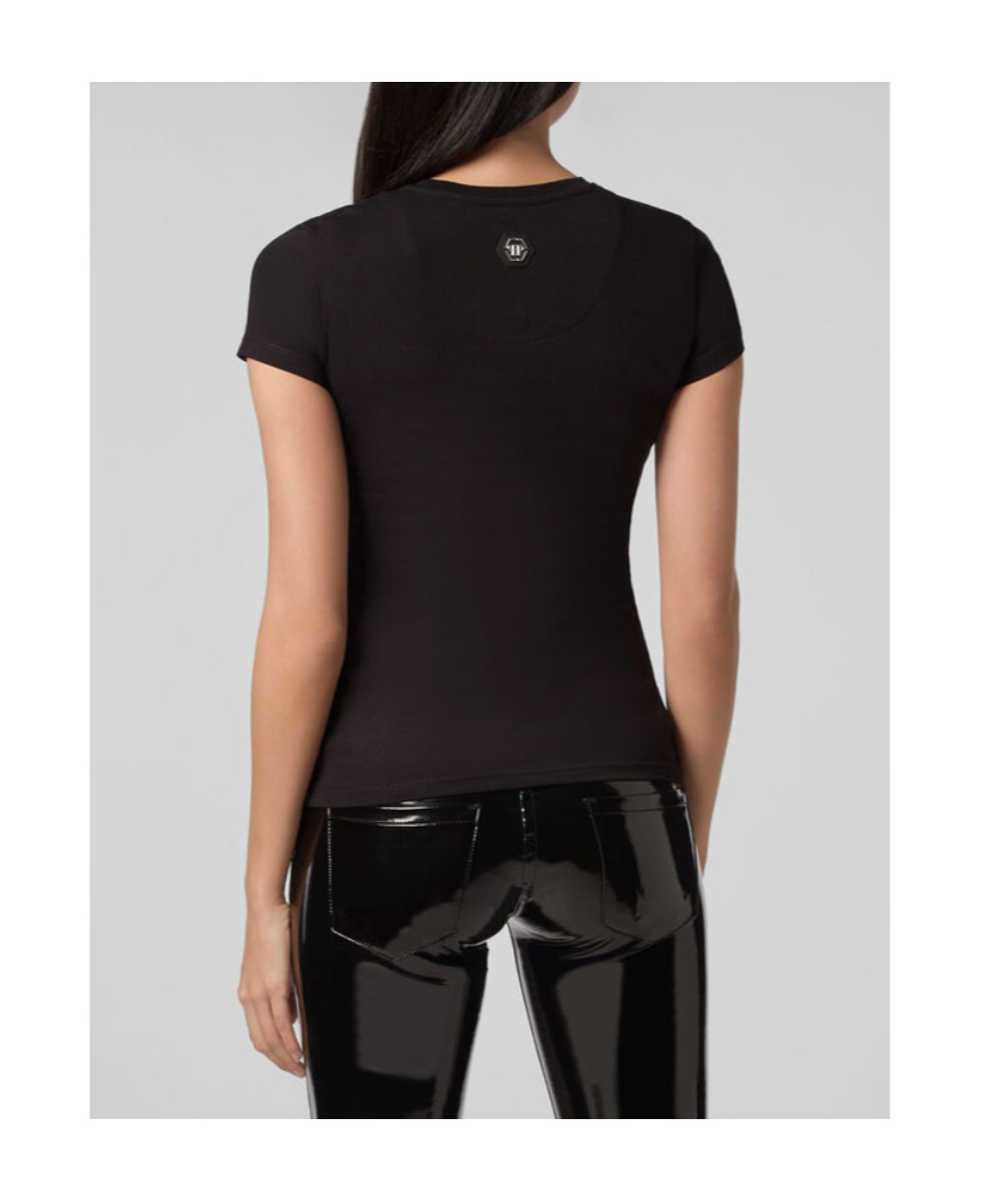 Philipp Plein Logo Details T-shirt In Black