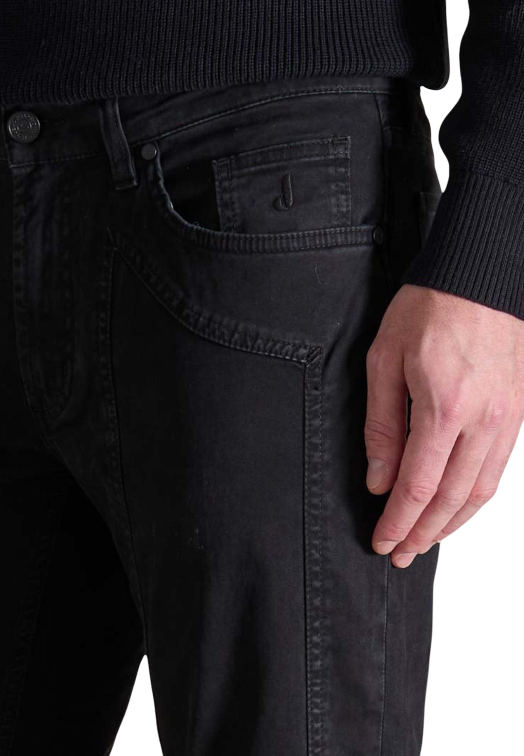 Jeckerson Casual Pants With Belt Loops In Black