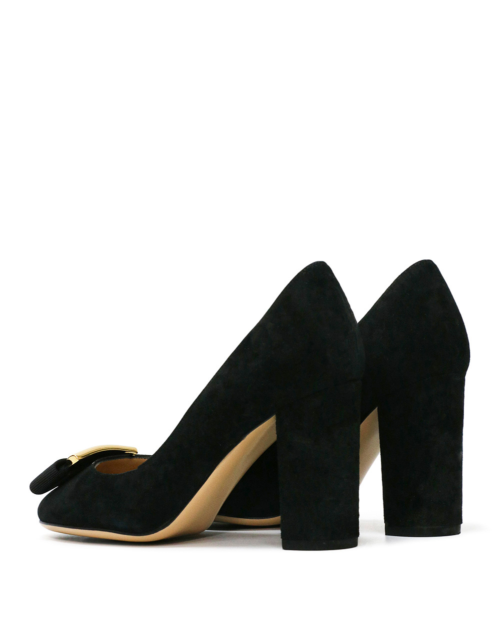 Ferragamo Bow-tie High Heels In Black