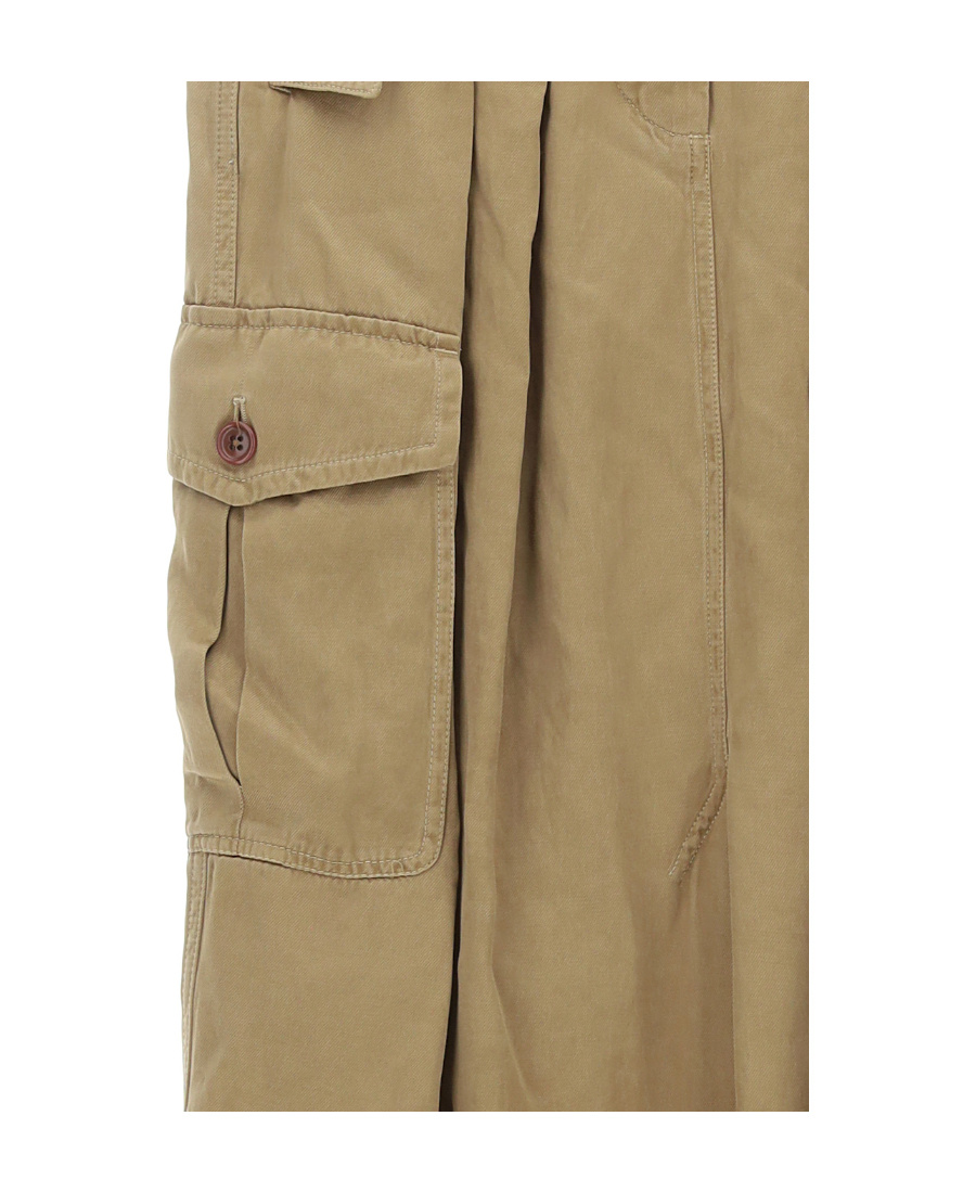 Dries Van Noten Pocket Skirt In Brown