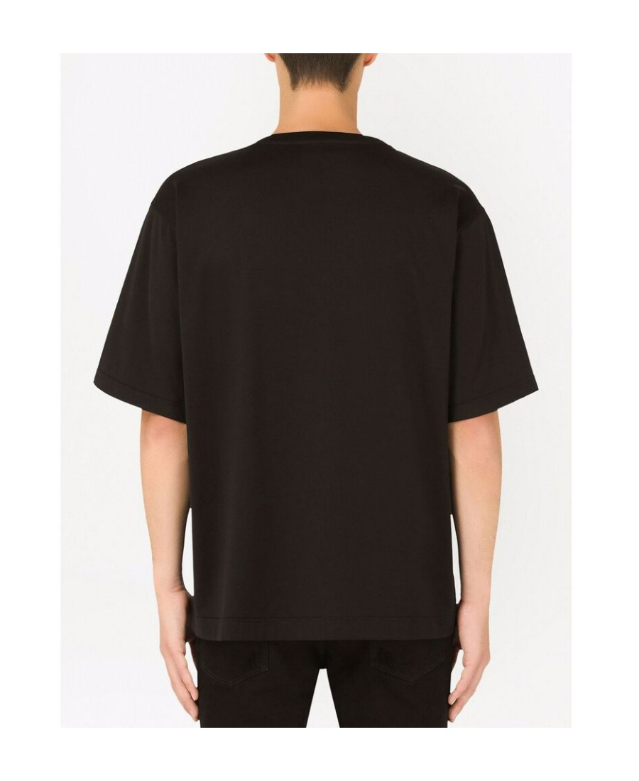 Dolce & Gabbana Black Cotton Clothing T-shirts And Polos