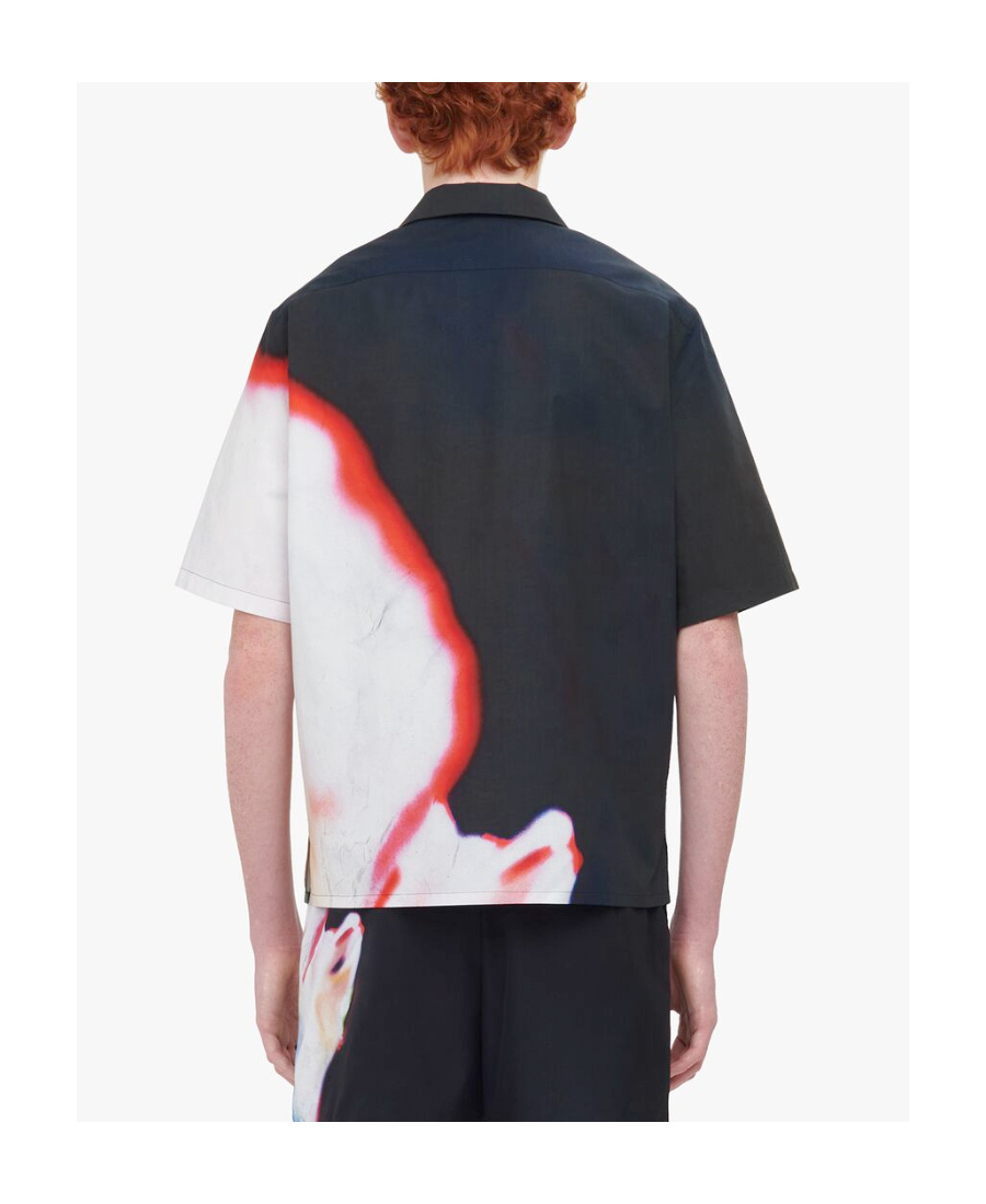 Alexander Mcqueen Alexander Mc Queen Floral Print Shirt In Black
