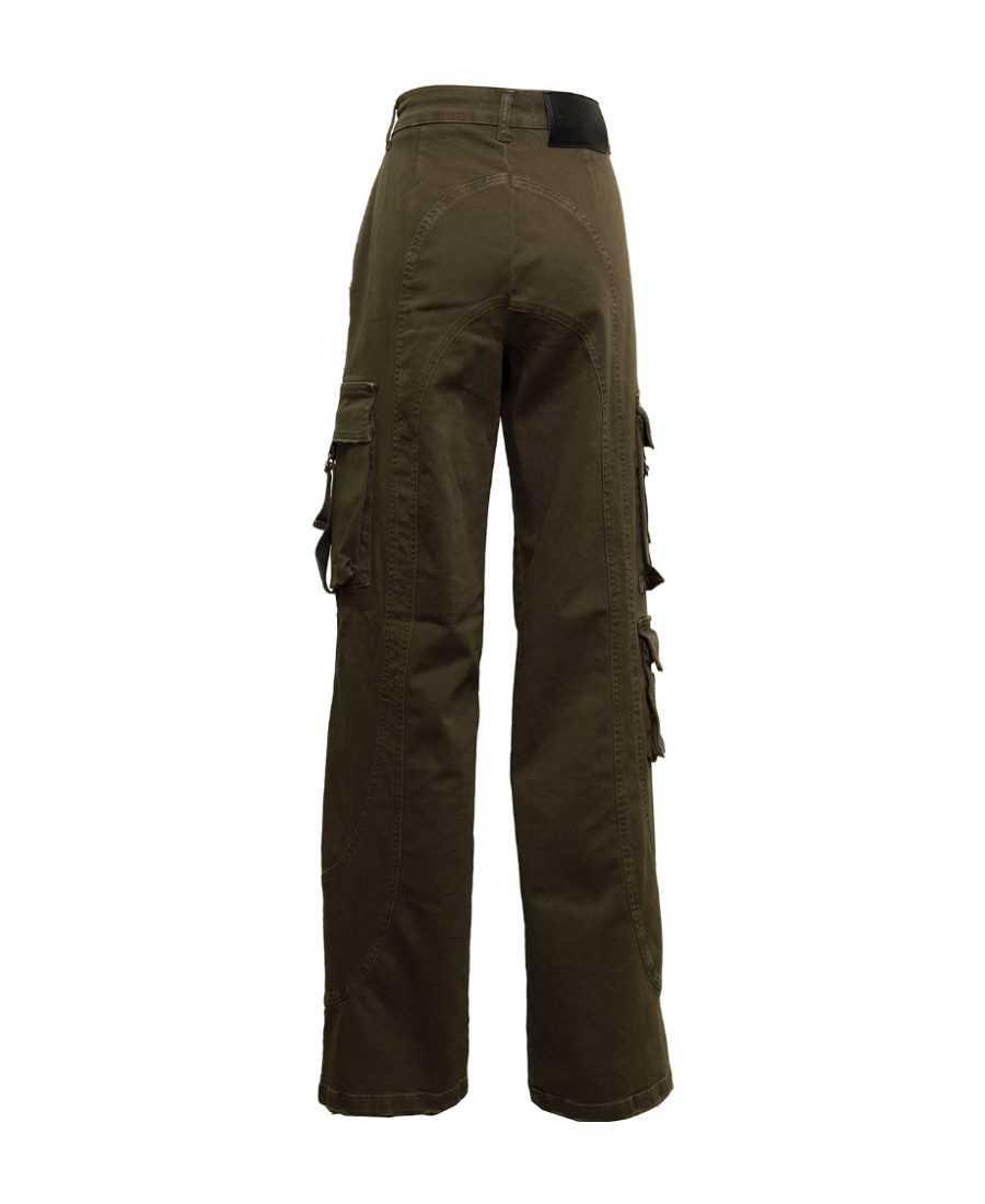 Blumarine Straight-leg Cargo Trousers In Black