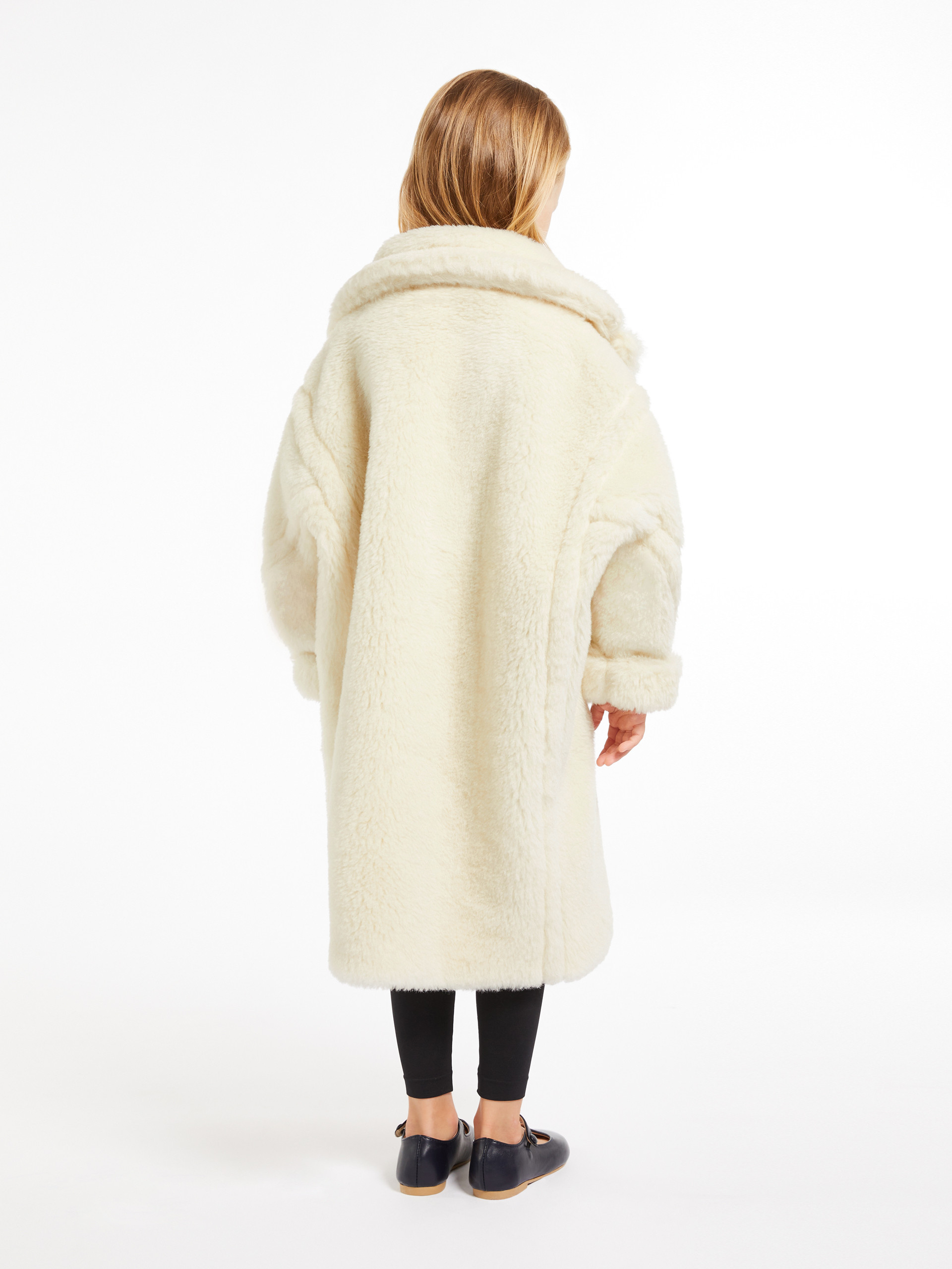 Max Mara Double-breasted Wool Coat In White