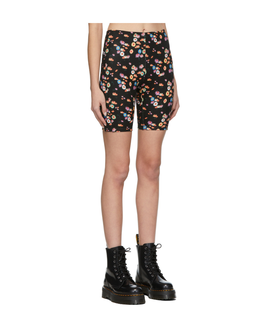 Shop Rabanne Printed Shorts In Black