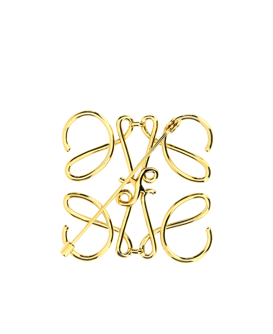 LOEWE LOEWE ANAGRAM PIN BROOCH