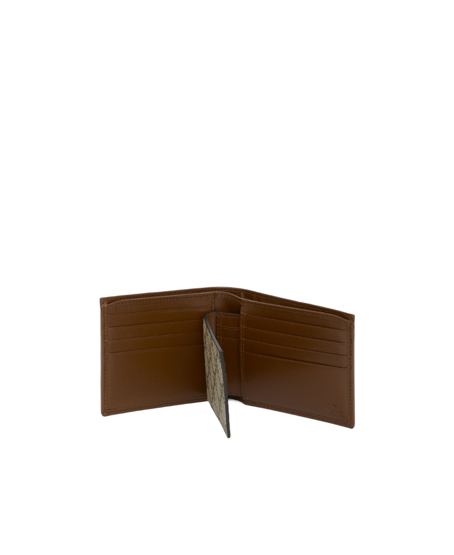 Gucci Interlocking G Logo-plaque Bi-fold Wallet In Nude