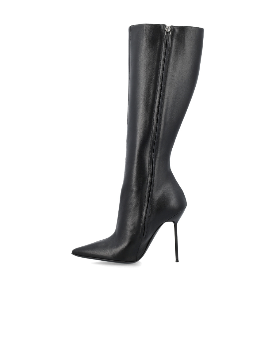 Paris Texas 110mm Leather Stiletto Boots In Black