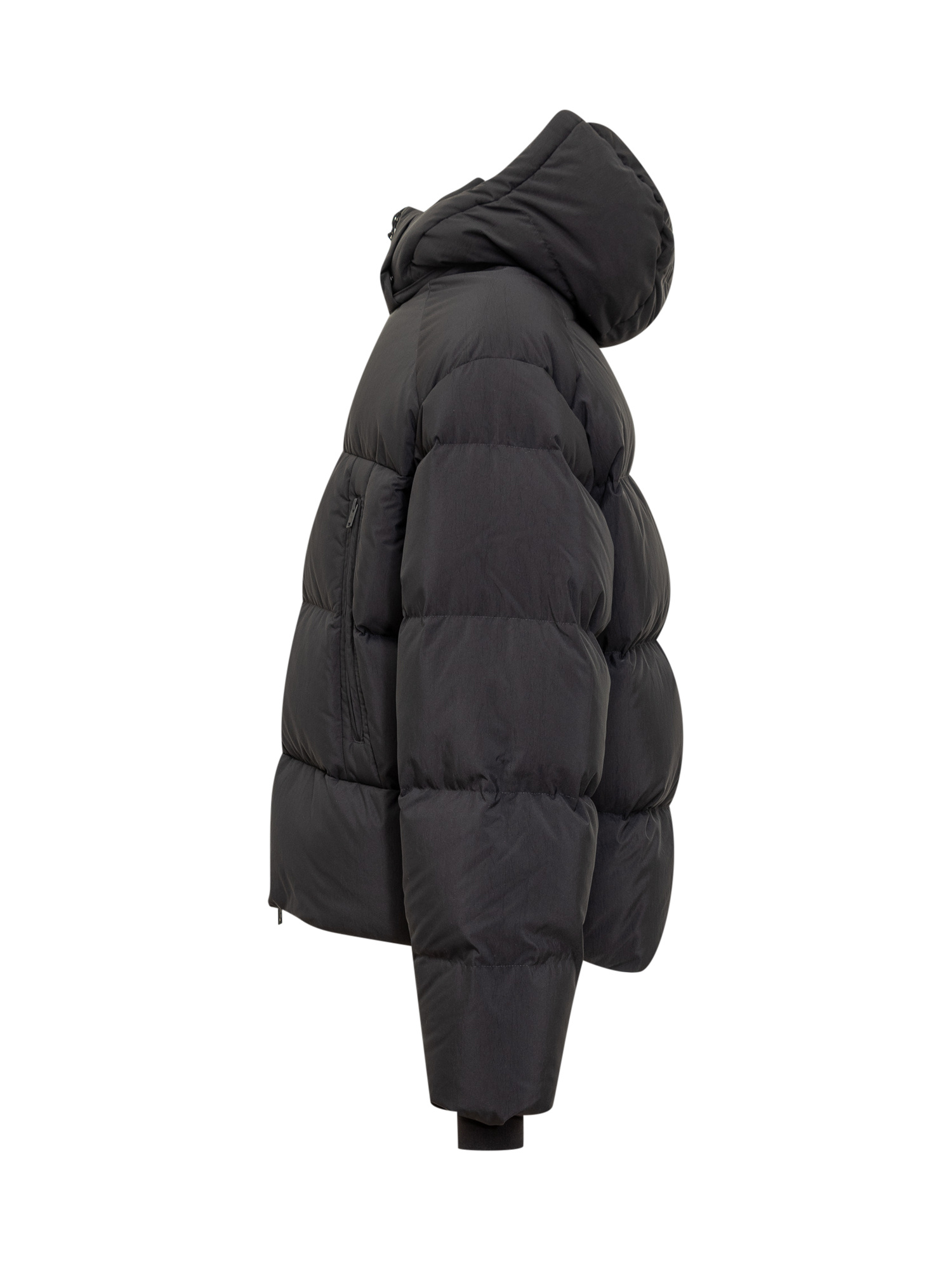 Y-3 Man Puffer Black Size Xxl Recycled Polyamide In Black