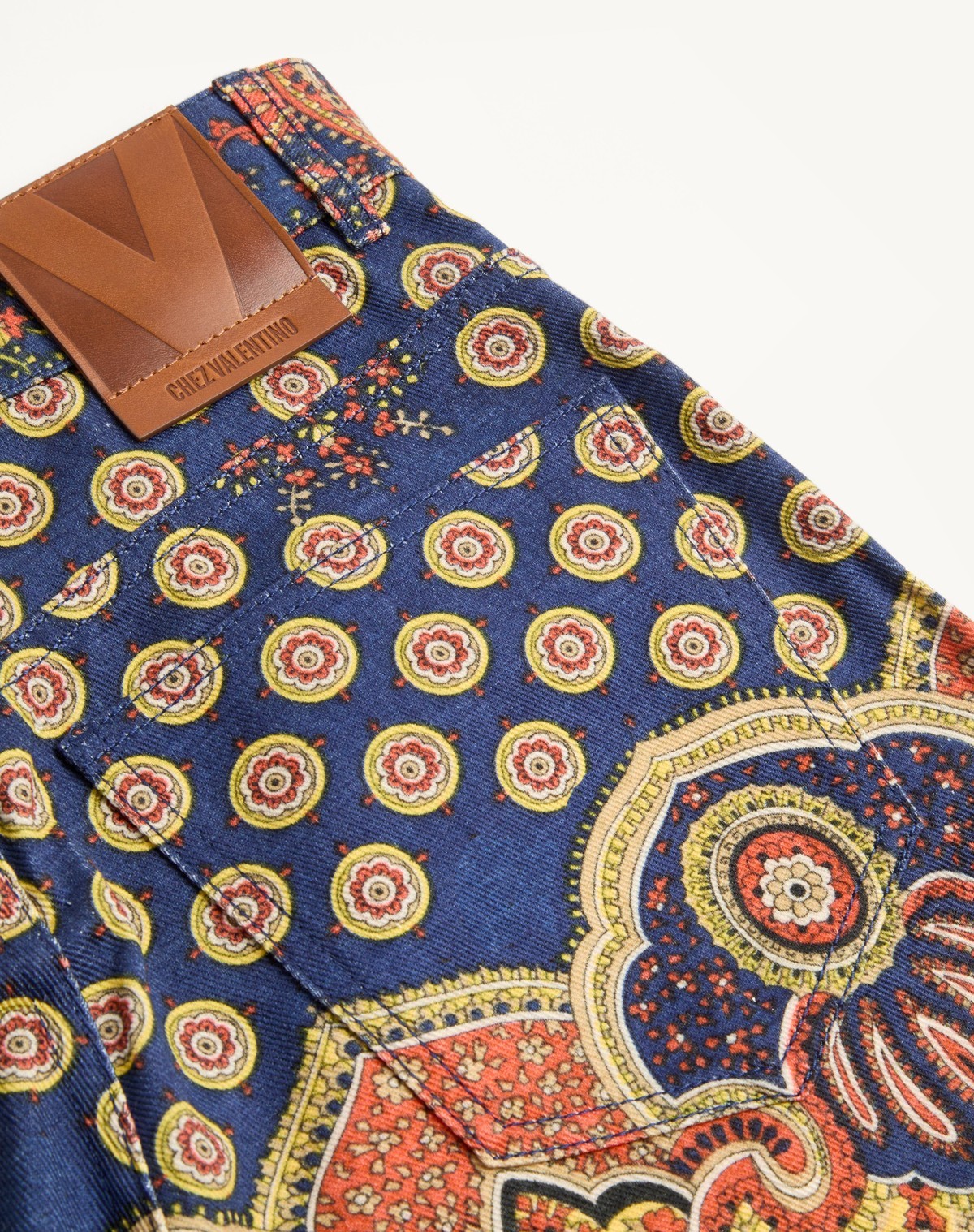 Valentino Pattern Jeans In Multicolor