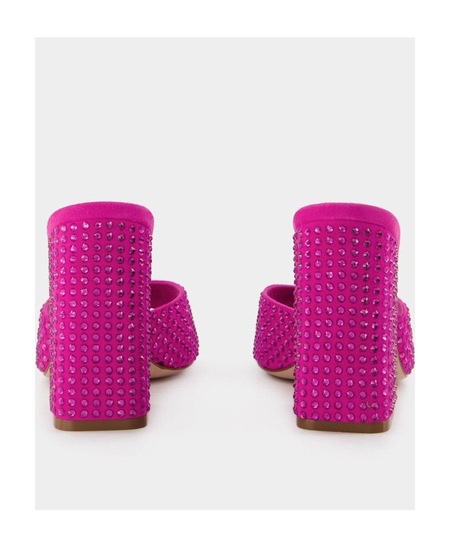 Paris Texas Logo High-heeled Sandals In Pink