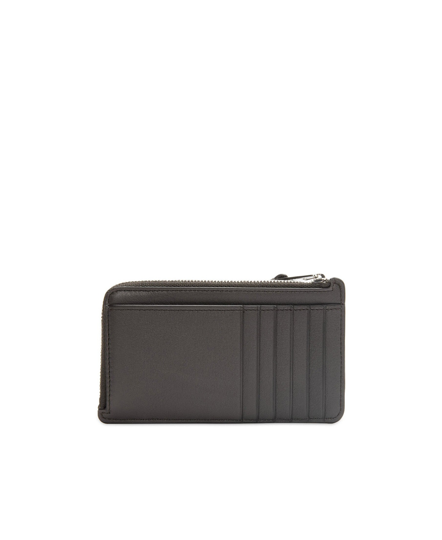 Loewe Puzzle Edge Long Card And Coin Holder In Classic Calf Leather In Black