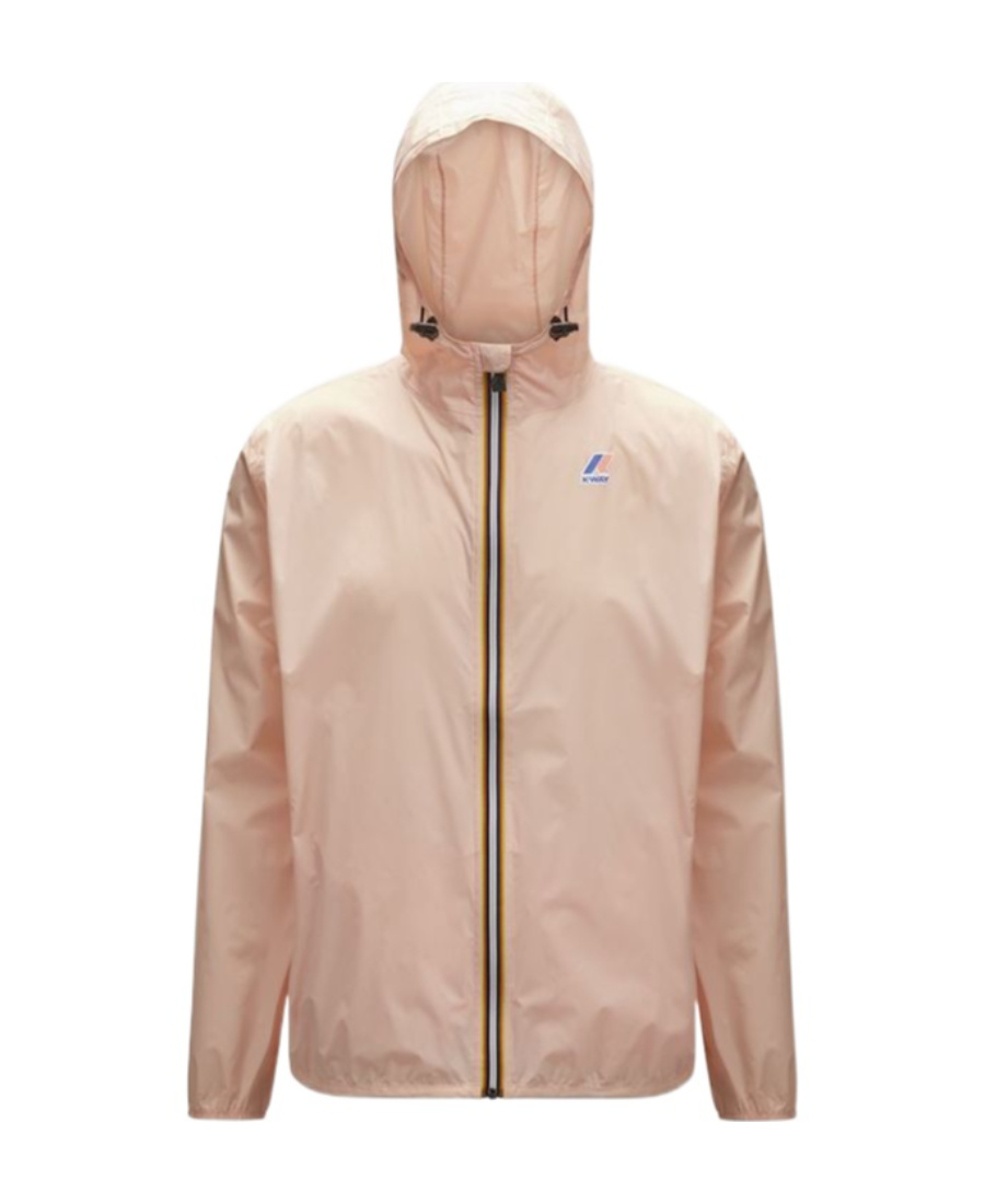 K-way Long-sleeved Hooded Coat In Nude
