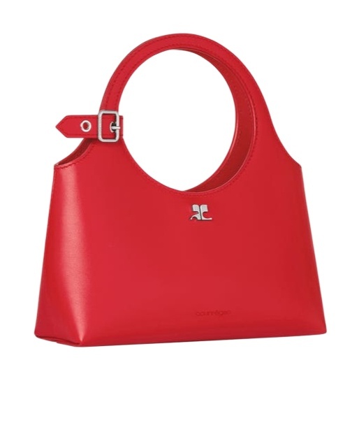 Shop Courrèges Mini Holy Day Tote Bag In Red