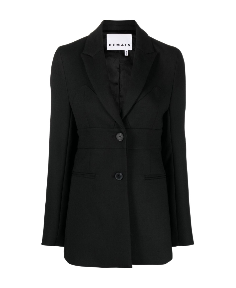 Remain Birger Christensen Kenja Sing-breasted Blazer In Black