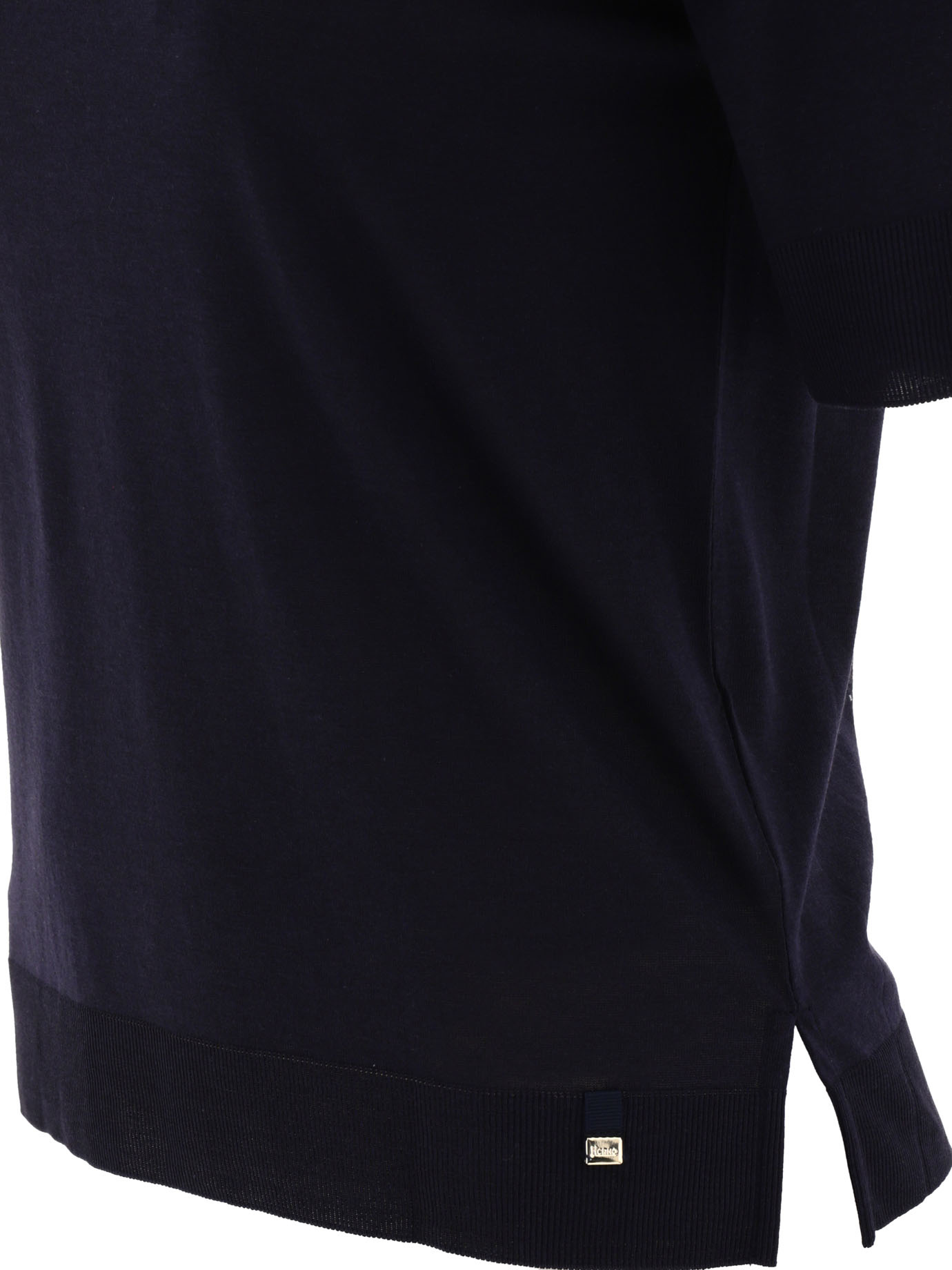 Herno T-shirt In Glam Knit Effect In Black