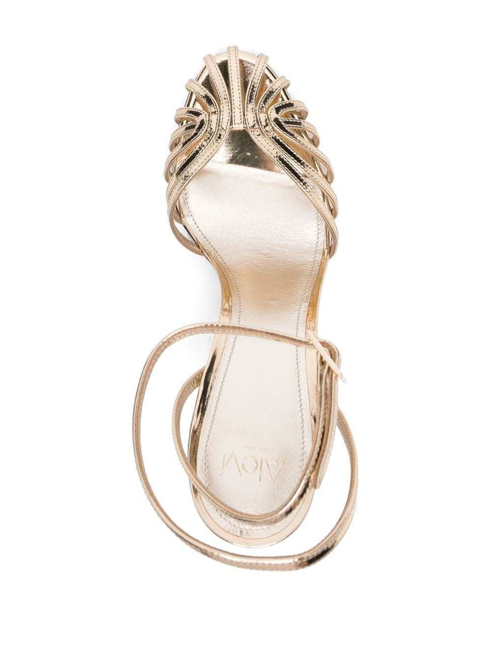 Alev� Cage Stiletto Heel Sandals In Nude
