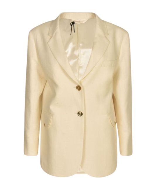 Blazé Milano Classic Two Buttons Blazer In Nude