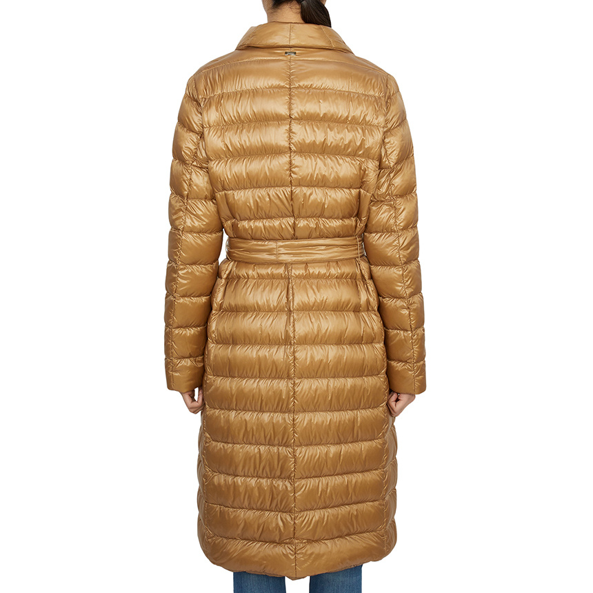 Herno Long-sleeved Down Jacket In Brown