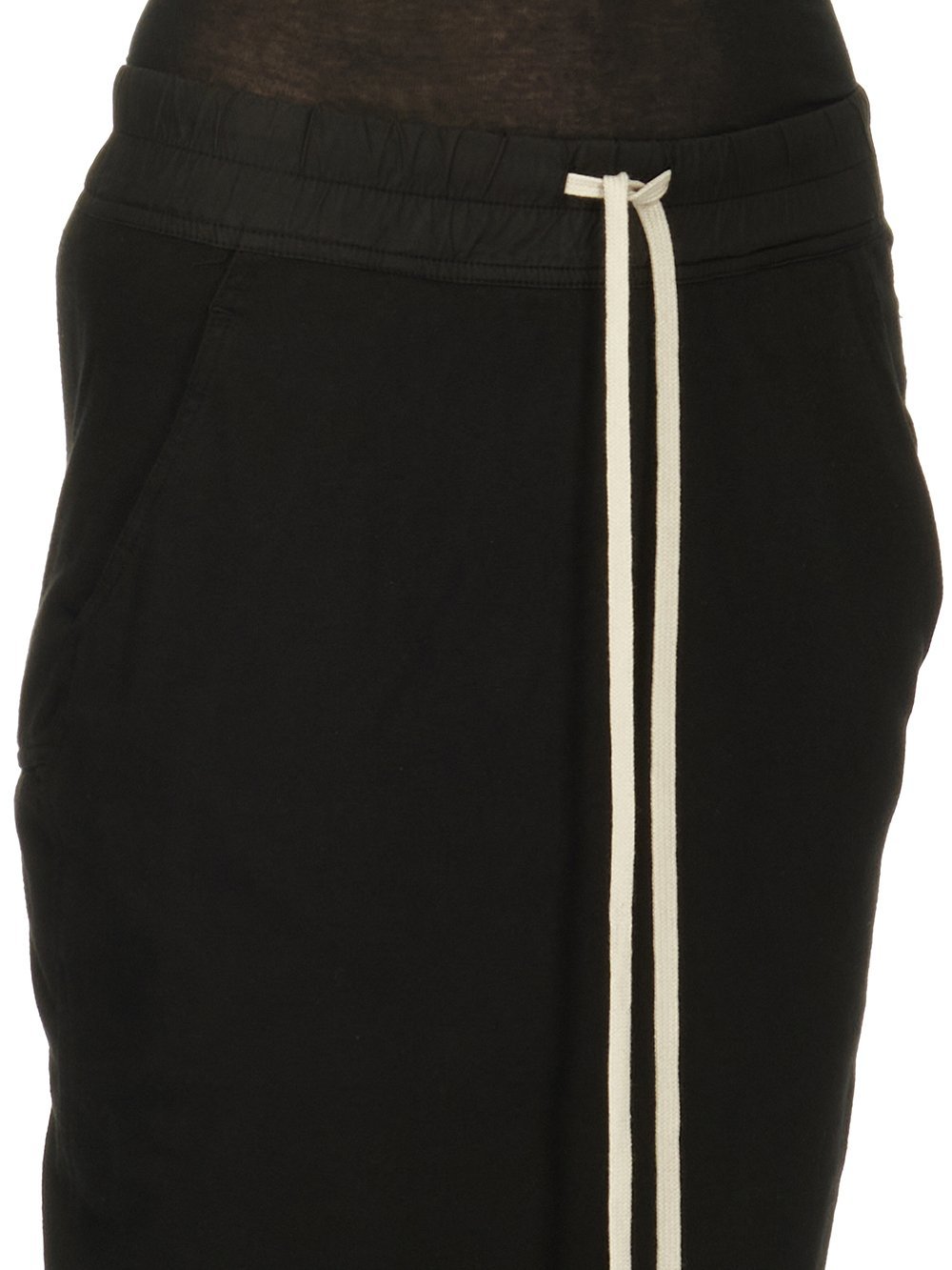 Shop Rick Owens Drkshdw Pillar Drawstring-waist Maxi Skirt In Black
