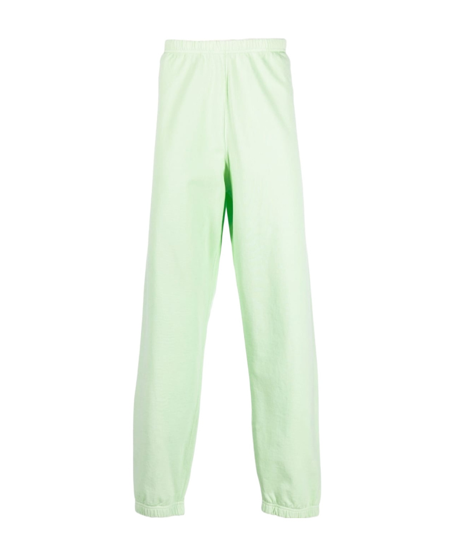 Stone Island Logo-print Cotton Track Pant In Green