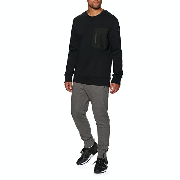 Moose Knuckles Logo Details Sweater In Black