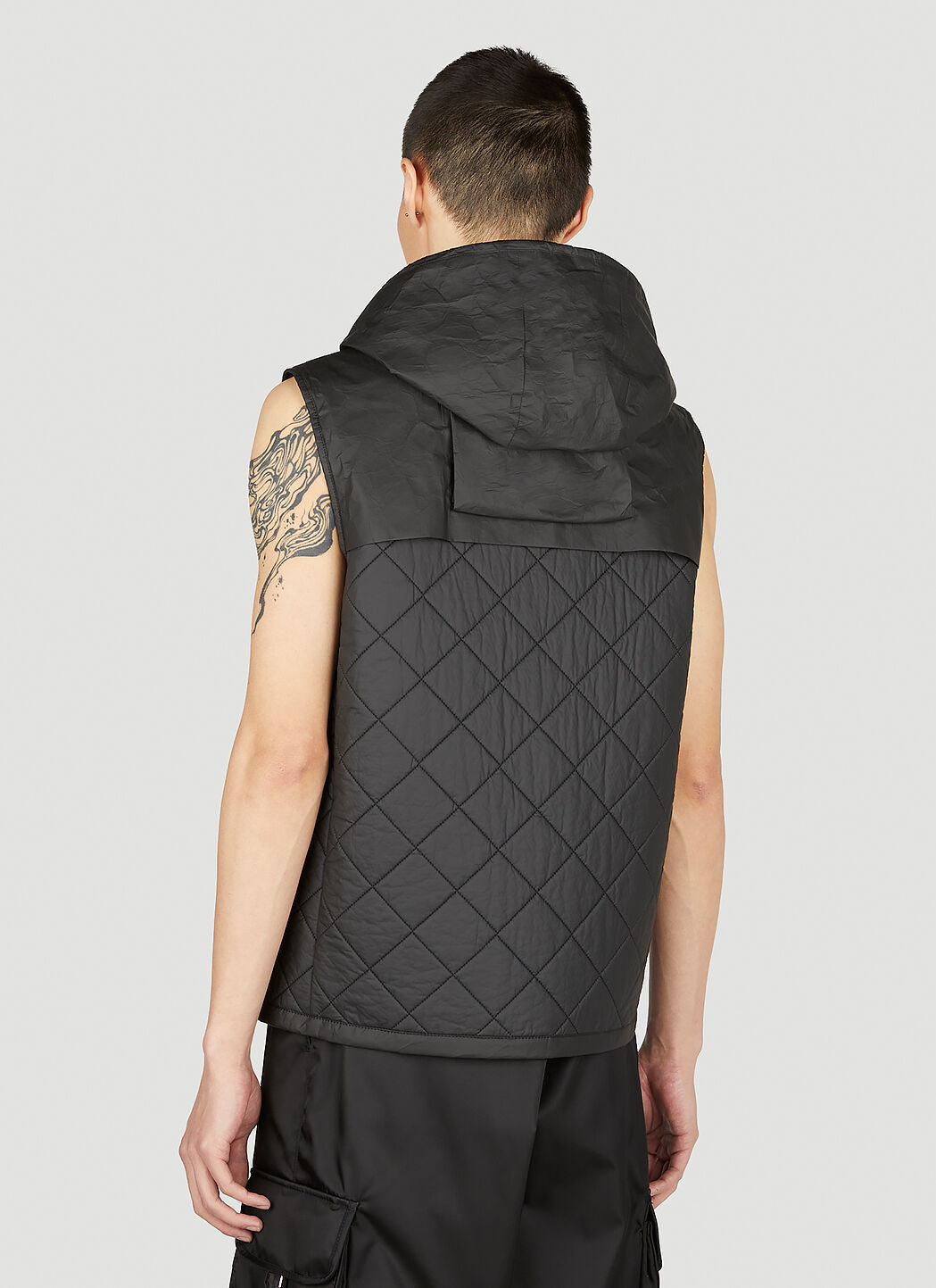 Craig Green Tyvek Gilet Jacket In Black