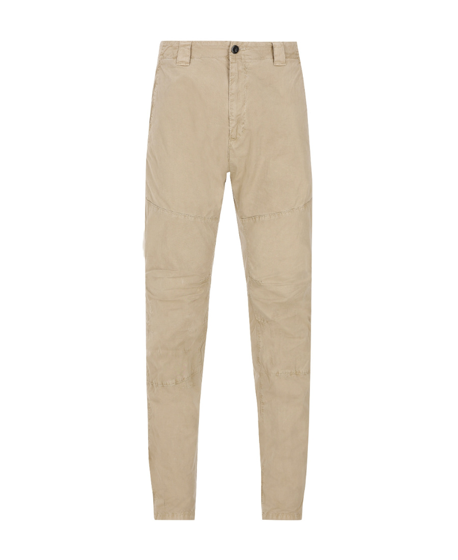 C.p. Company Logo-patch Tapered Trousers In Nude