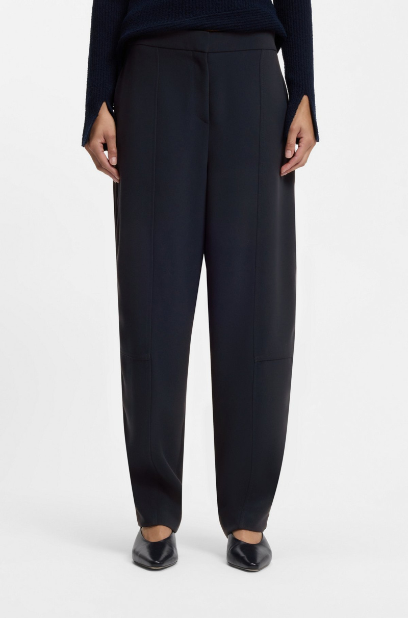 Hugo Boss Patch-pocket Trousers In Blue