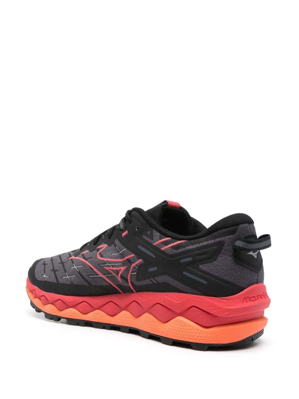 Mizuno Round Toe Sneakers In Black