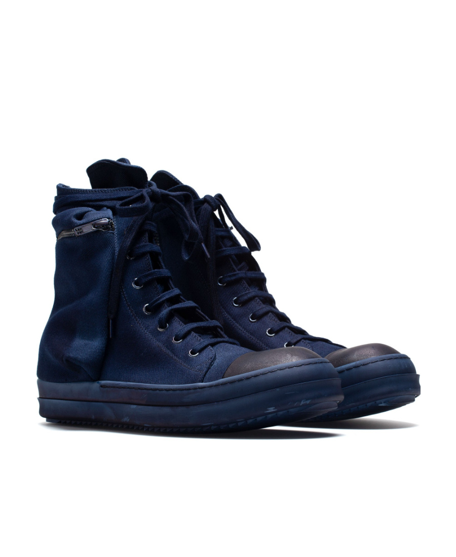 Rick Owens Drkshdw Edfu Cargo High-top Sneakers In Black