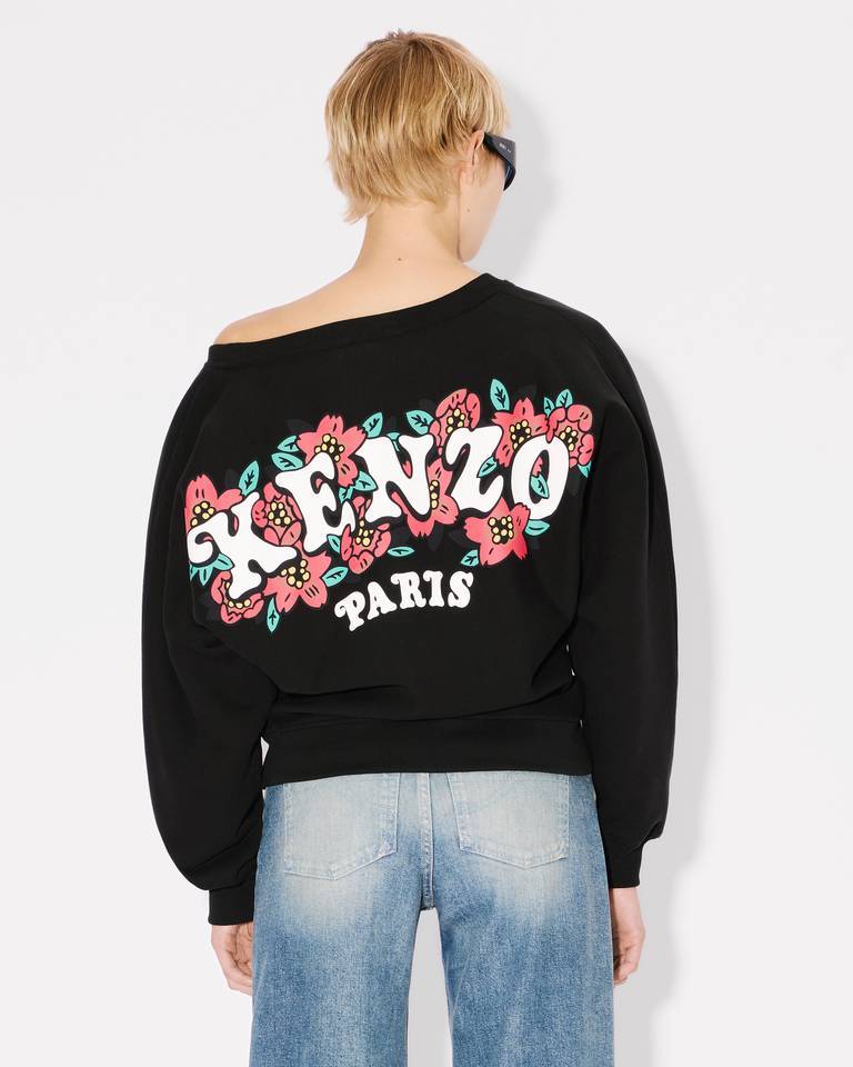 Kenzo Verdy Market Print Sweatshirt In Black