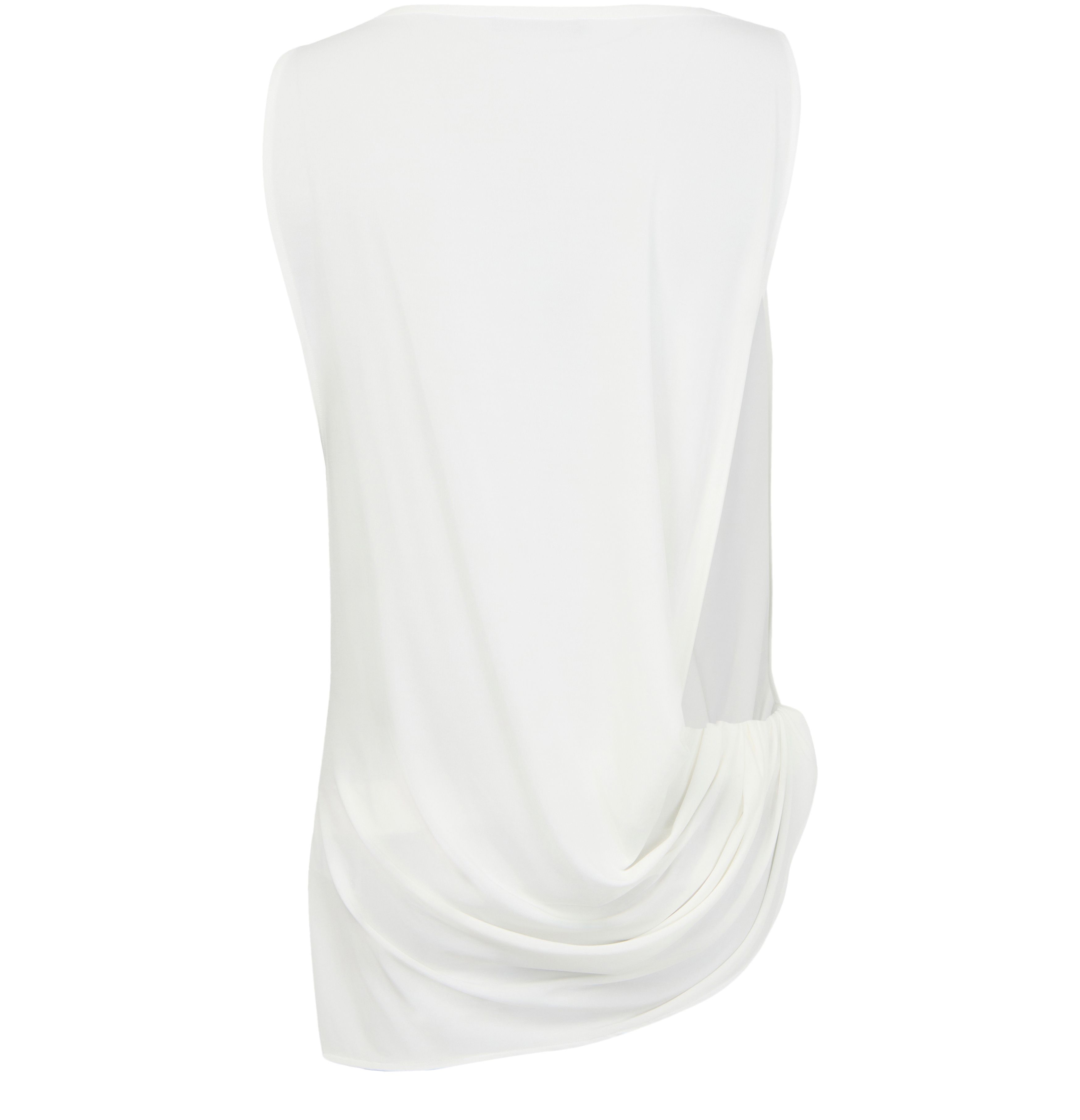 Jacquemus Le Haut Peplo White Top With Square Neck And Cut-out On The Side In Viscose Blend Woman In White