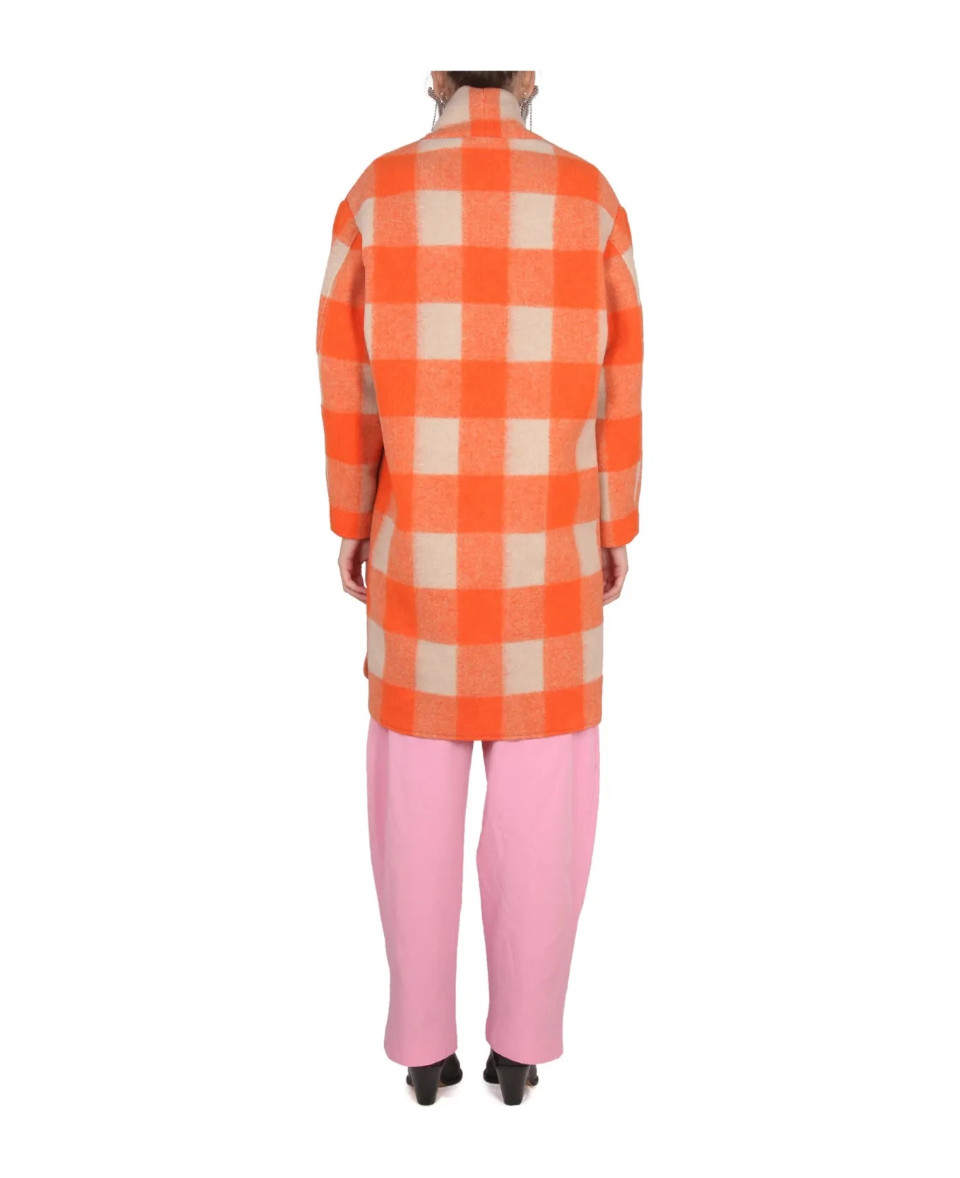 Isabel Marant Étoile Casual Coat In Orange
