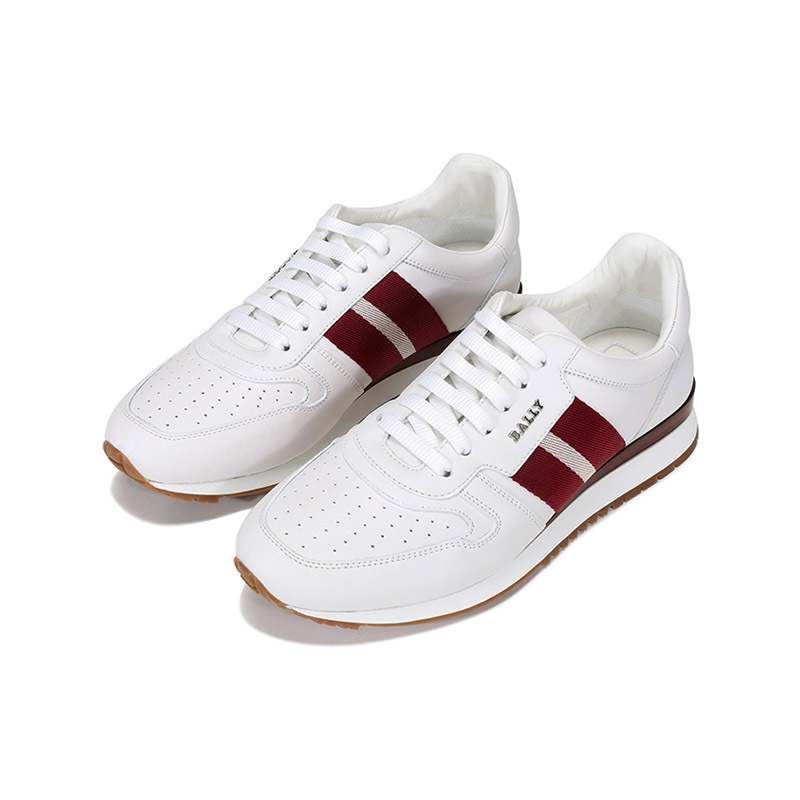 Bally Astel Striped Low-top Sneakers In Pink