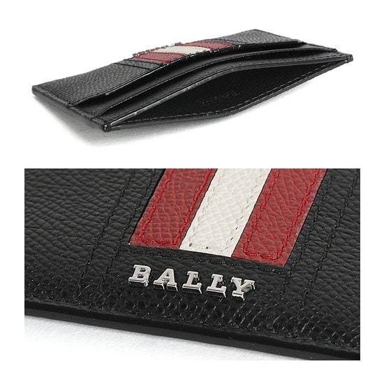 Bally Black Leather Card Holder In Black