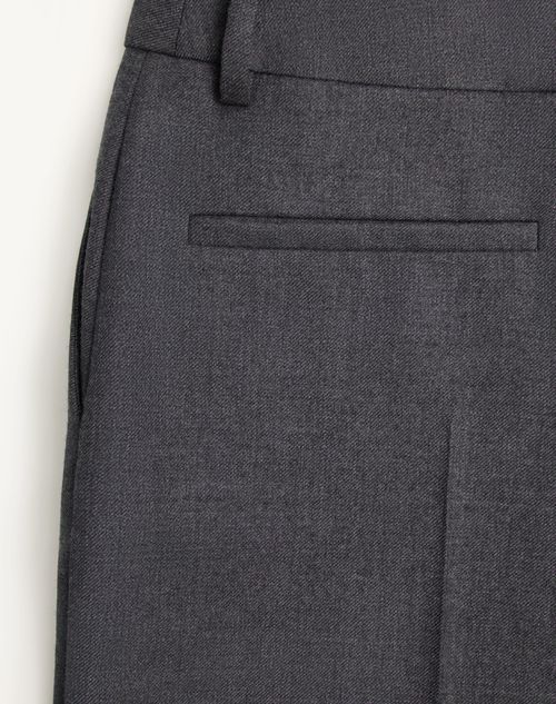 Valentino Belt-loop Casual Pants In Black