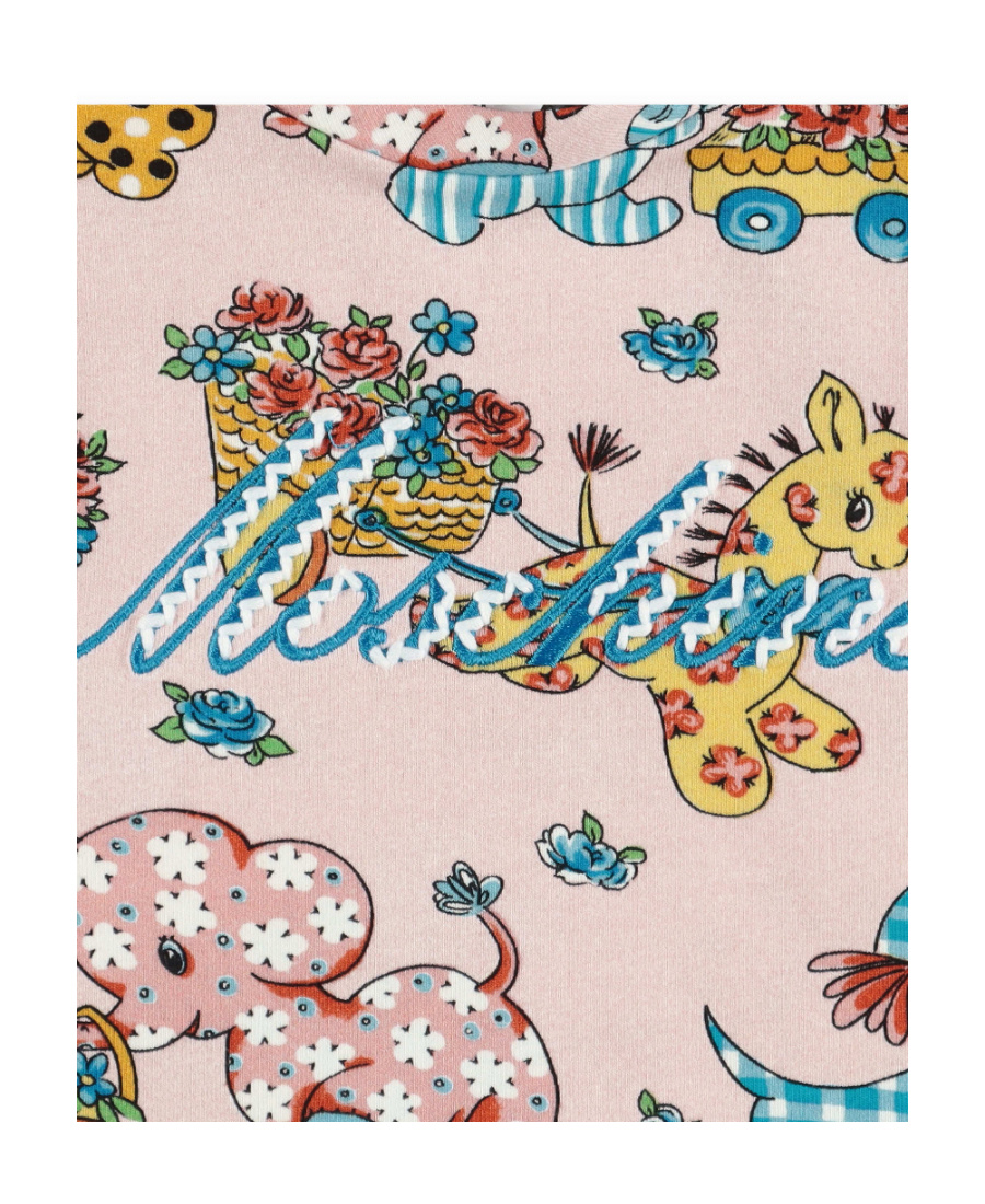 Moschino Printed T-shirt In Nude