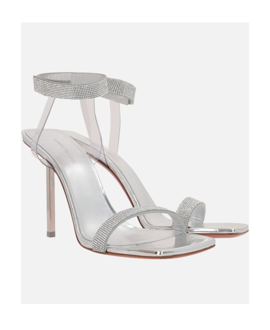AMINA MUADDI SQUARE-HEADED HIGH-HEELED SANDALS 