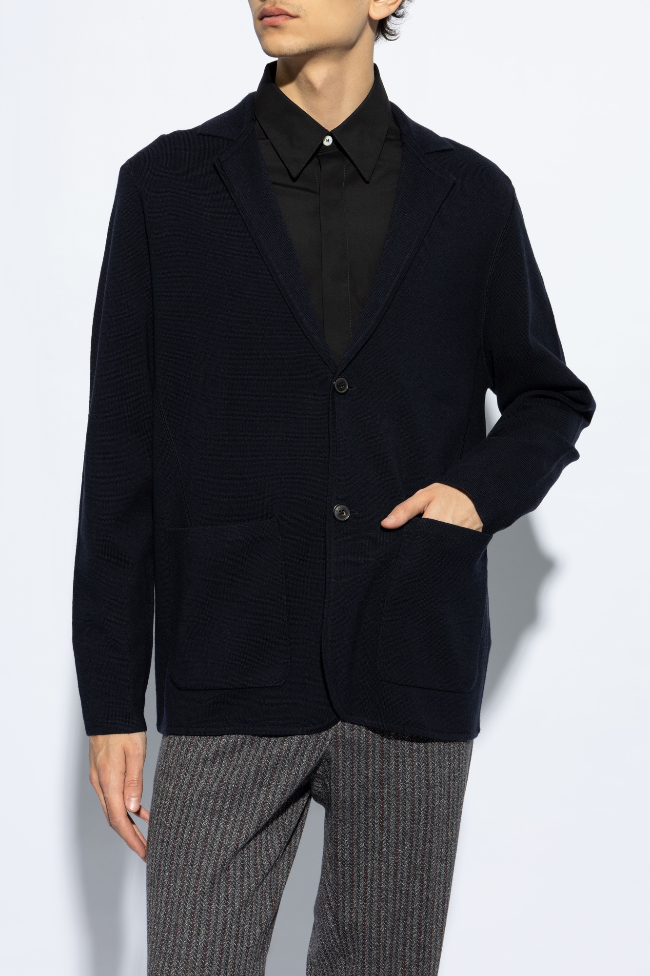 PAUL SMITH PAUL SMITH V-NECK FINE KNIT CARDIGAN