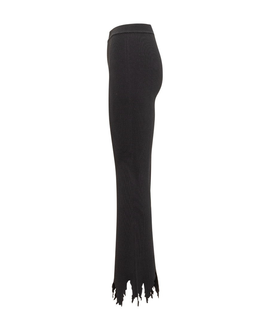 Jw Anderson J. W.anderson Stretchy High Waist Pants With Laser-cut In Black