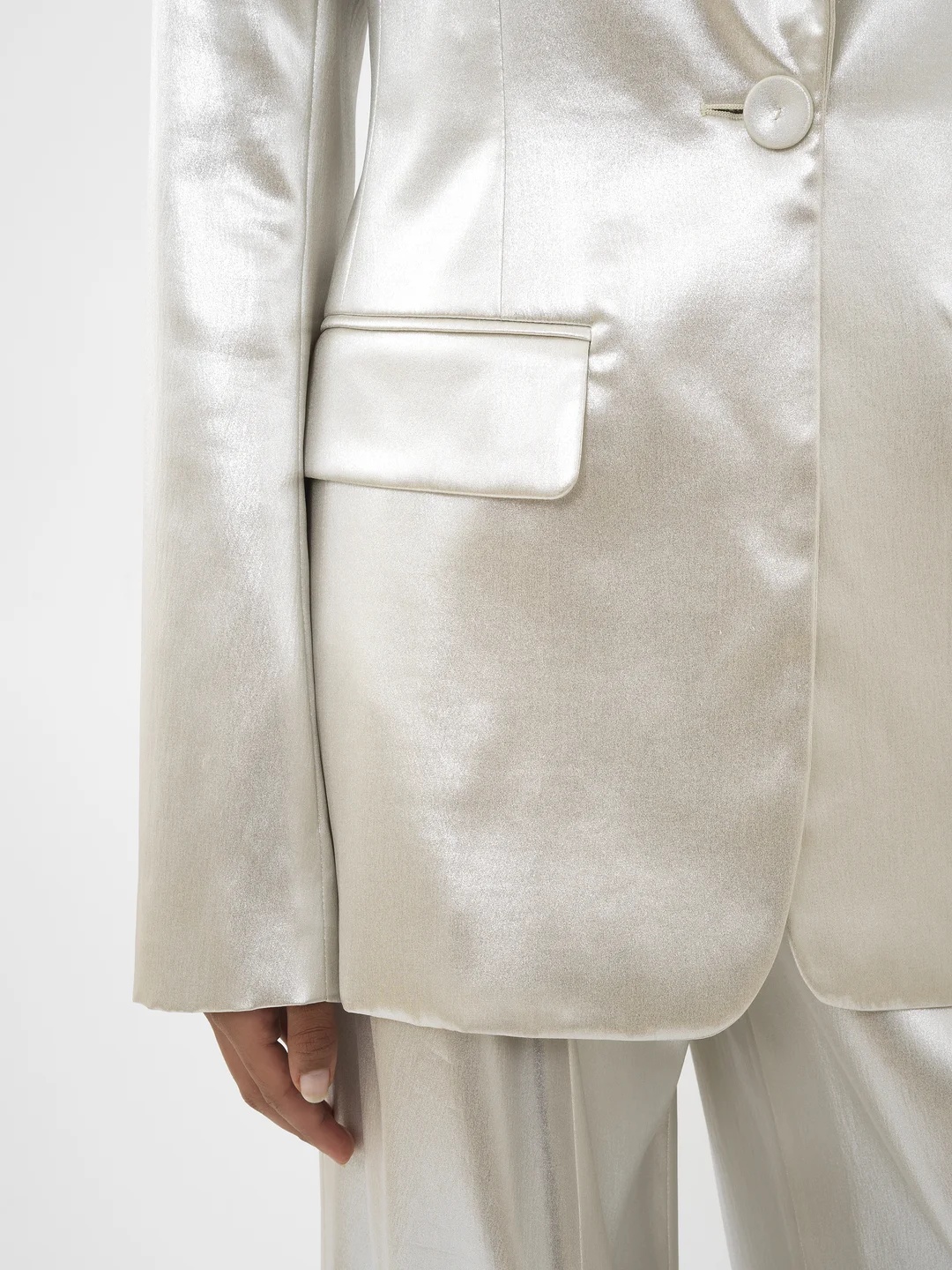 Chloé Single-breasted Blazer In White