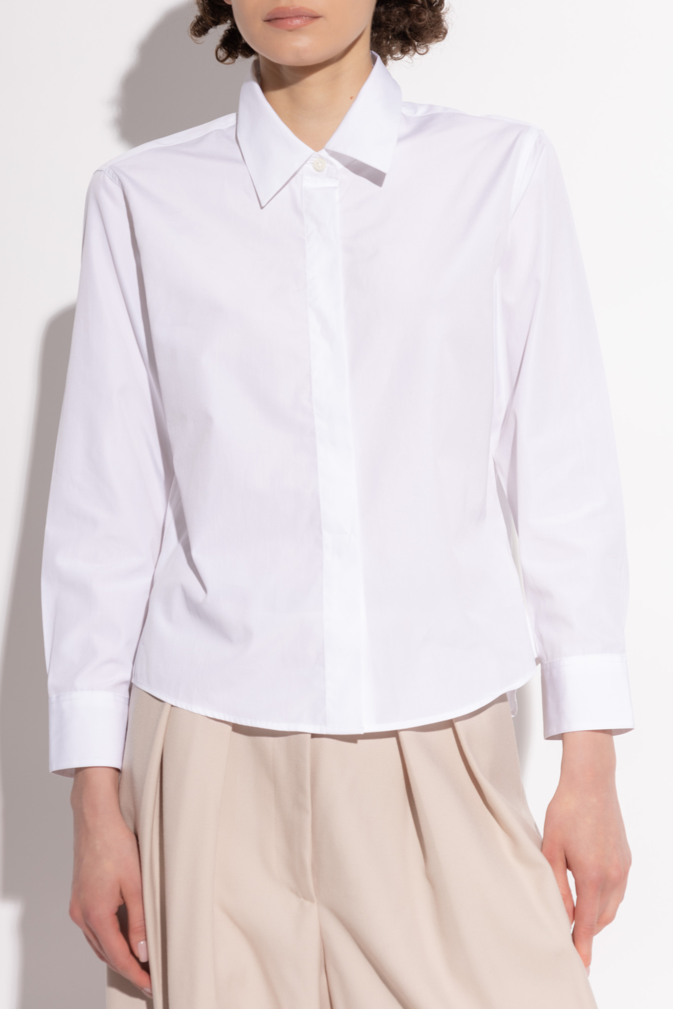 Dries Van Noten Long-sleeved Shirt In White