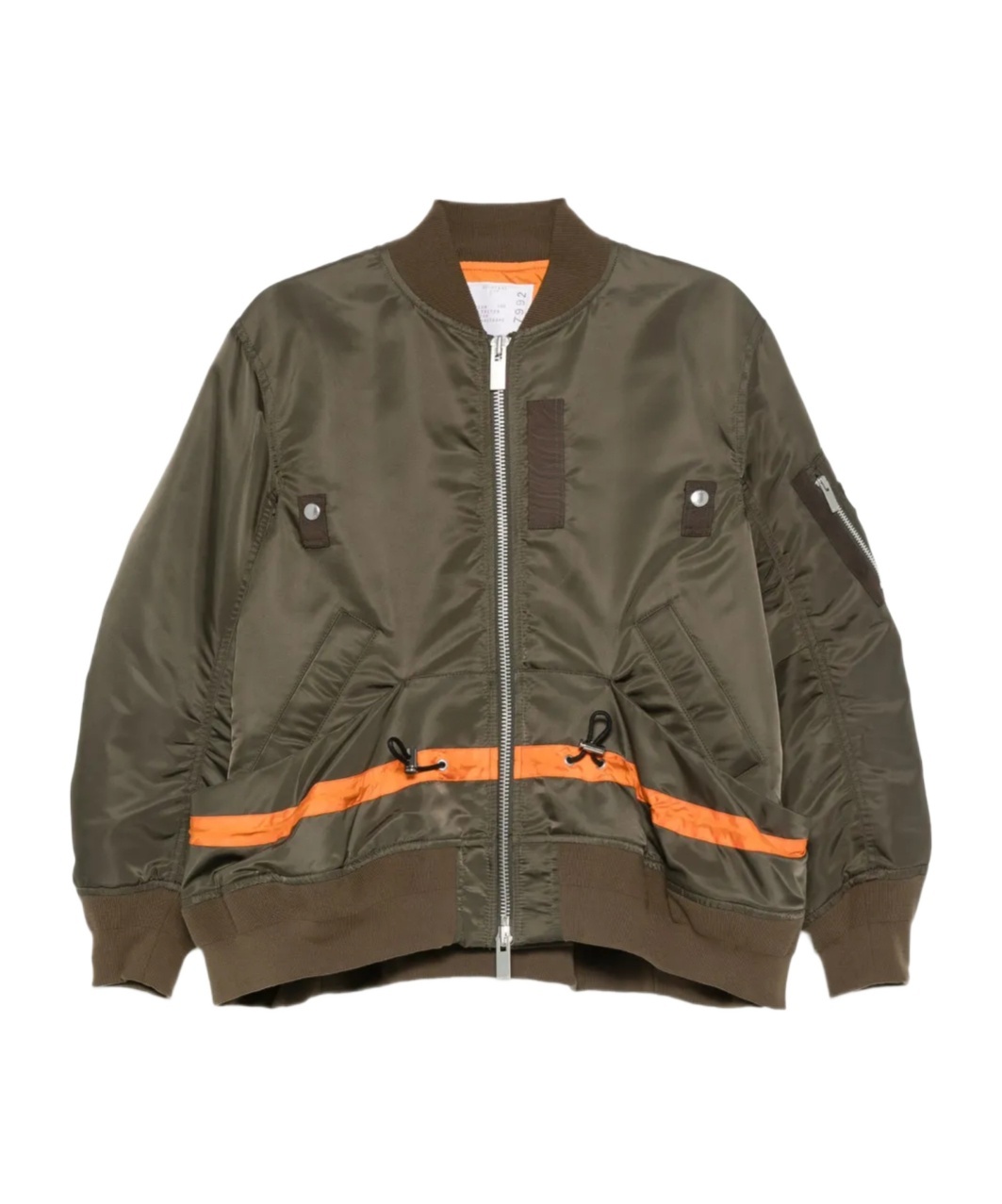 Sacai Bomber Jacket In Green