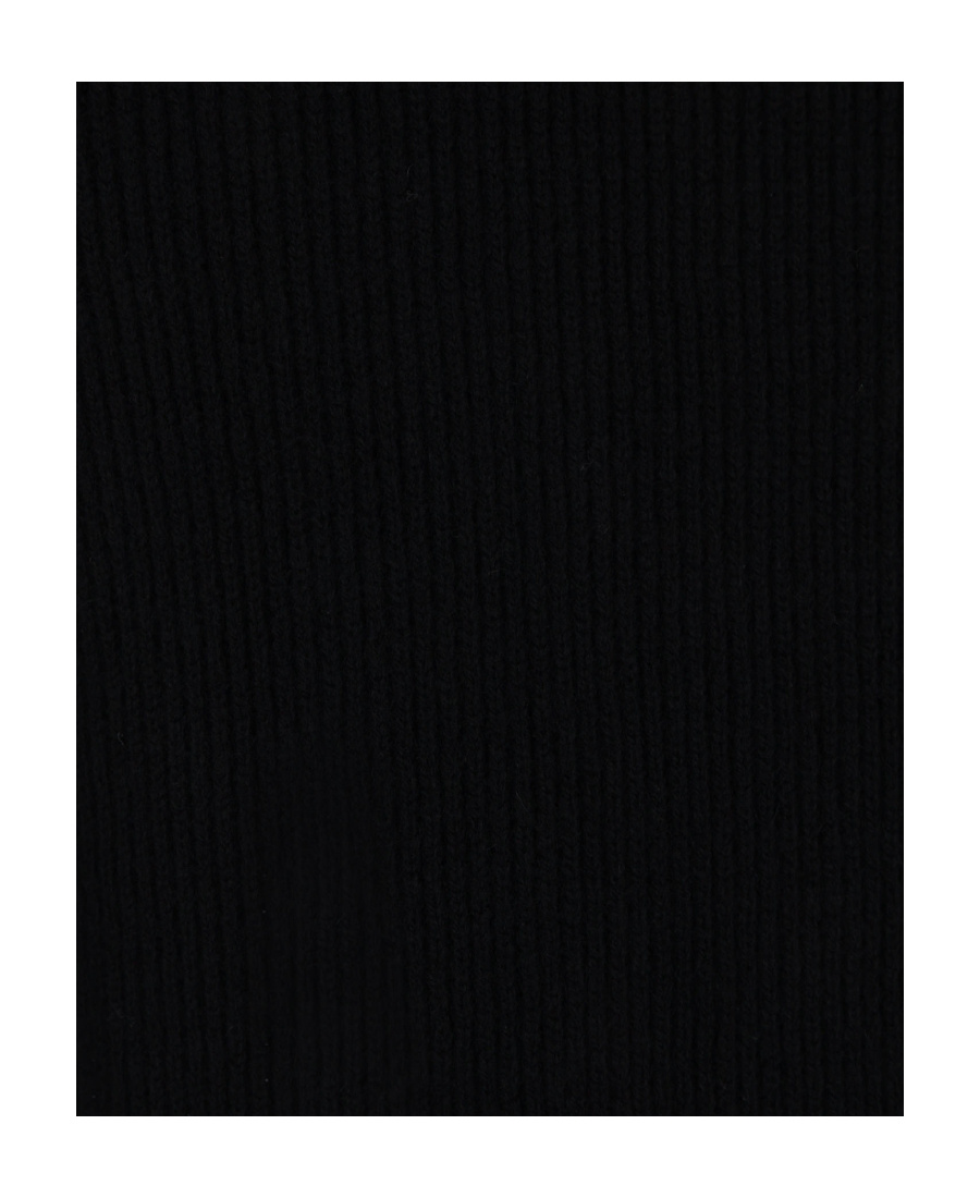Sacai Zip-up Wool Midi Dress In Black