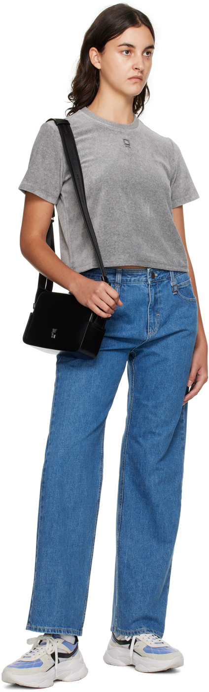Wooyoungmi Embossed Patch Denim Trousers