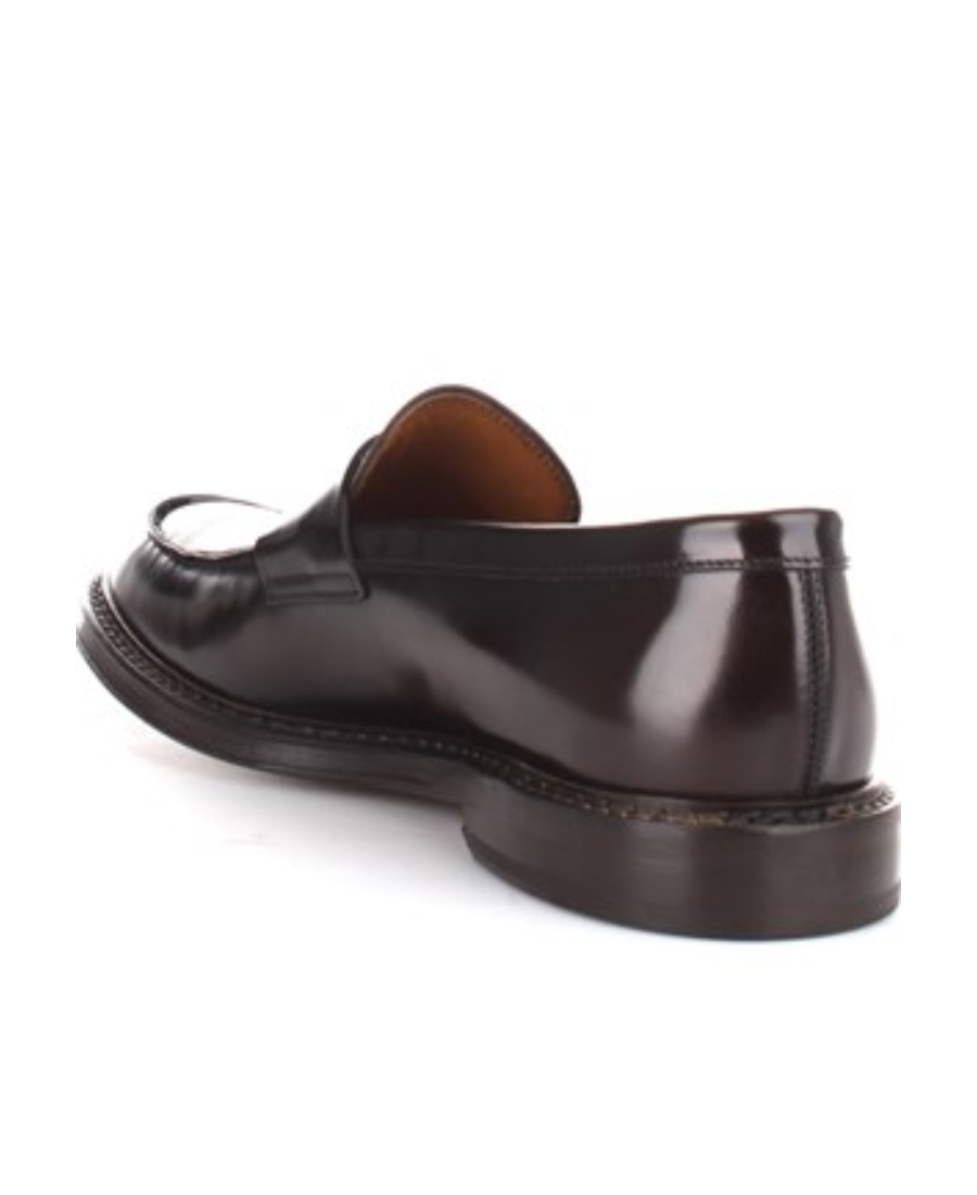 Doucal's Saddle Leather Loafers In Black